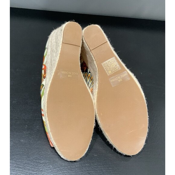 Ashro Espadrille Canvas Wedge NWT Size 9M - Picture 5 of 5